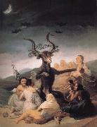 Francisco de goya y Lucientes El Aquelarre oil painting